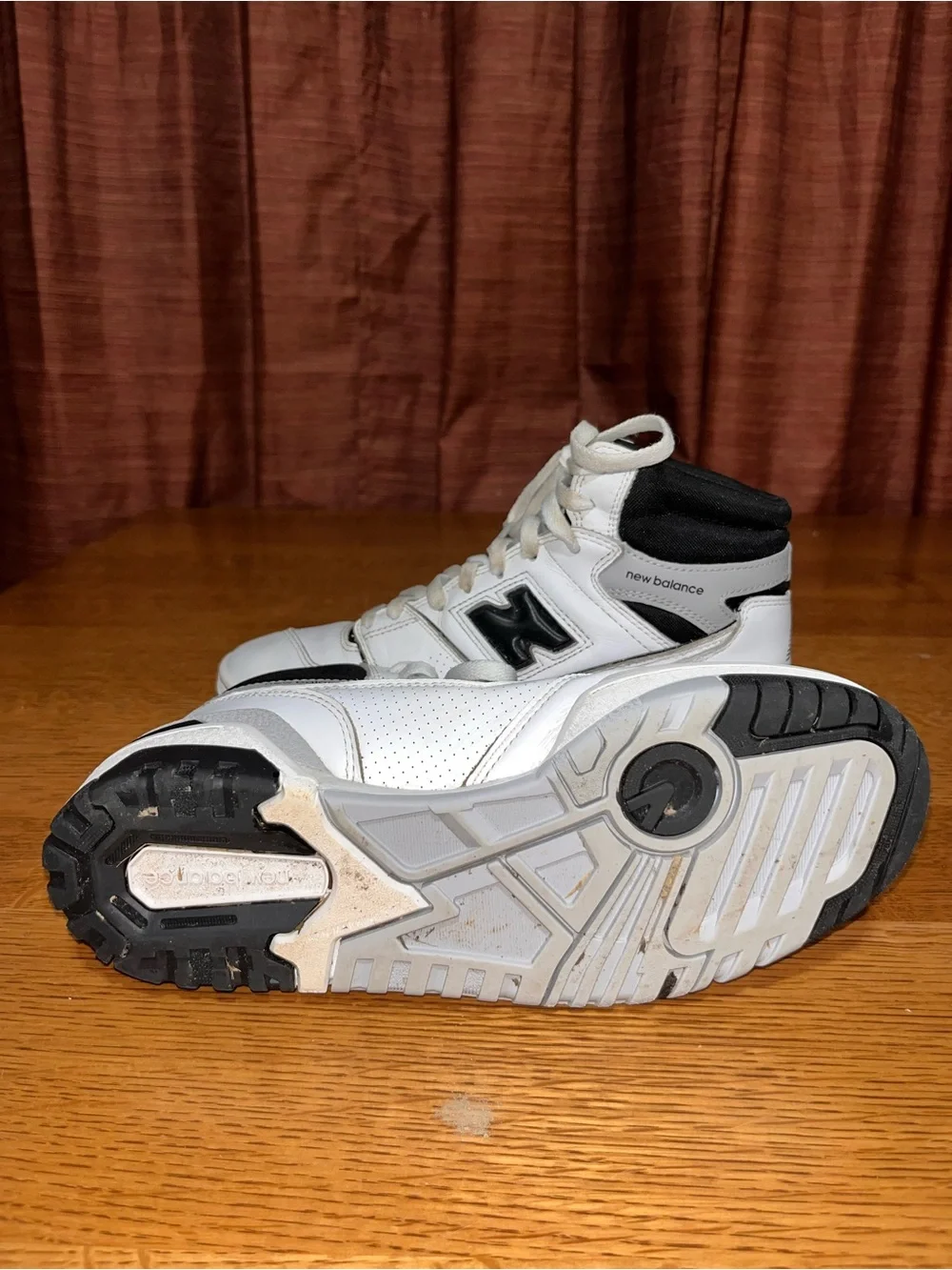 New Balance 650 White Black Men’s Size 8 Width D BB650RCE High Top Sneakers